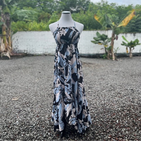 NWOT Free People Heat Wave Smocked Maxi Dress - Picture 1 of 17